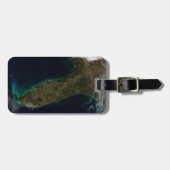 Satellietbeeld van Florida. Bagagelabel (Voorkant horizontaal)