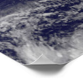 Satellietbeeld van orkaan Sandy 60x40 poster (Hoek)