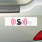 Satellietbunkersticker Bumpersticker (Op auto)