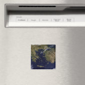 Satellietcentrum uitzicht van Griekenland en Turki Magneet (Insitu (Vaatwasser))