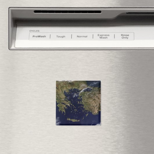 Satellietcentrum uitzicht van Griekenland en Turki Magneet (Insitu (Vaatwasser))