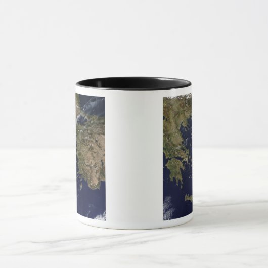 Satellietcentrum uitzicht van Griekenland en Turki Mok (Midden)