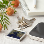 Satellietcentrum uitzicht van Griekenland en Turki Sleutelhanger (Zijkant)