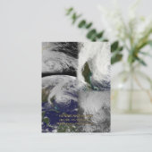 Satellietcollage Uitzicht van orkaan Sandy Briefkaart (Staand voorkant)