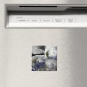 Satellietcollage Uitzicht van orkaan Sandy Magneet (Insitu (Vaatwasser))