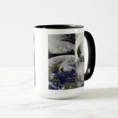 Satellietcollage Uitzicht van orkaan Sandy Mok (Voorkant rechts)