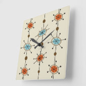 Satellieten van het atoomtijdperk vierkante klok (Hoek)