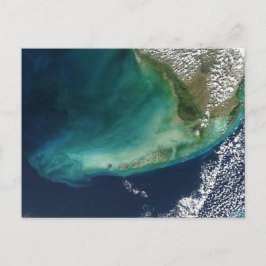 Satellietfoto van de Florida Keys Briefkaart
