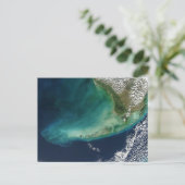 Satellietfoto van de Florida Keys Briefkaart (Staand voorkant)