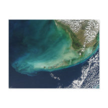 Satellietfoto van de Florida Keys
