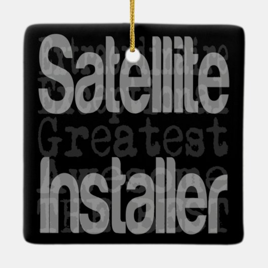 Satellietinstallateurs Keramisch Ornament (Achterkant)