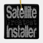 Satellietinstallateurs Keramisch Ornament (Voorkant)