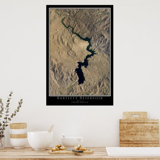 Satellietkaart voor het Poster van het Bartlett La (Keuken)