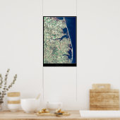 Satellietposter Delaware Seashore Poster (Keuken)