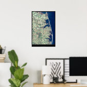 Satellietposter Delaware Seashore Poster (Thuiskantoor)