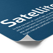 SatellietPoster voor kinderen Poster (Hoek)