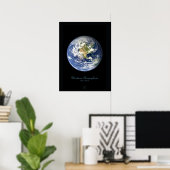 Satellietposter Westelijk halfrond Poster (Thuiskantoor)