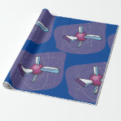 Satellietsatelliet Cadeaupapier (Uitgerold)