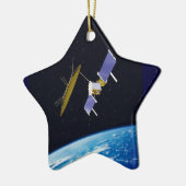 Satellietsatelliet Keramisch Ornament (Links)