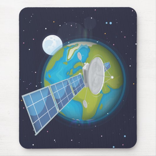 Satellietsatelliet Muismat (Voorkant)