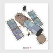 Satellietsatelliet Sticker (Vel)