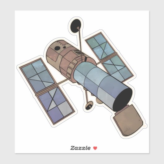 Satellietsatelliet Sticker (Vel)