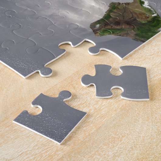 Satellietsatelliet Uitzicht van de Hawaiiaanse eil Legpuzzel (Zijkant)