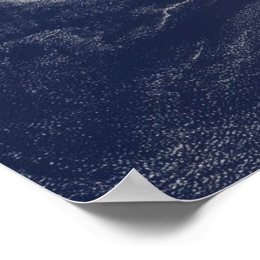 Satellietsatelliet Uitzicht van de Hawaiiaanse eil Poster (Hoek)