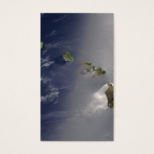 Satellietsatelliet Uitzicht van de Hawaiiaanse eil Visitekaartje (Voorkant)