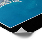 Satellietsatellietposter van Narragansett Bay Rhod Poster (Hoek)