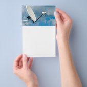 Satellietschotel Flyer (Hand)