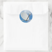 Satellietschotel Ronde Sticker (Tas)