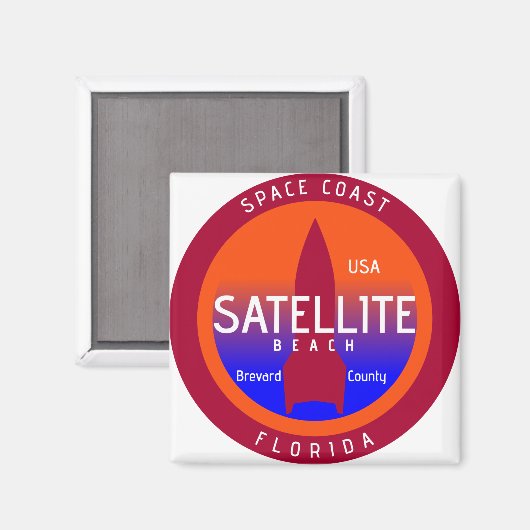 Satellietstrand Ruimtekust Magneet (Voorkant / Achterkant)