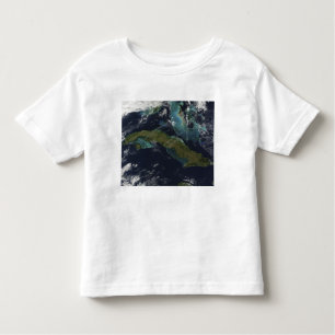 Satellietuitzicht van Cuba Kinder Shirts