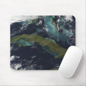 Satellietuitzicht van Cuba Muismat (Met muis)