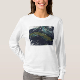 Satellietuitzicht van Cuba T-shirt