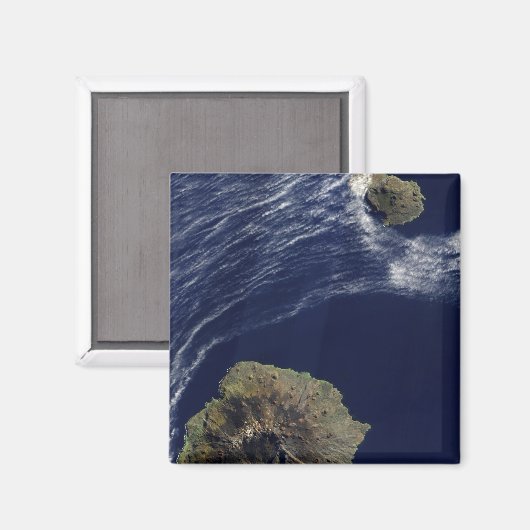 Satellietuitzicht van de Prince Edward Islands Magneet (Voorkant / Achterkant)