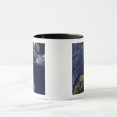 Satellietuitzicht van de Prince Edward Islands Mok (Midden)