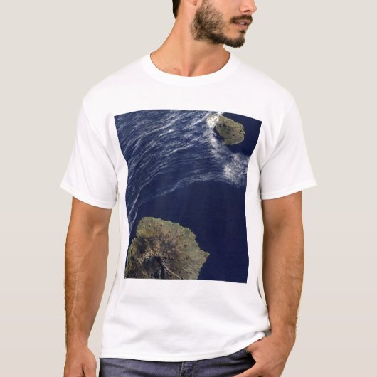Satellietuitzicht van de Prince Edward Islands T-shirt (Voorkant)