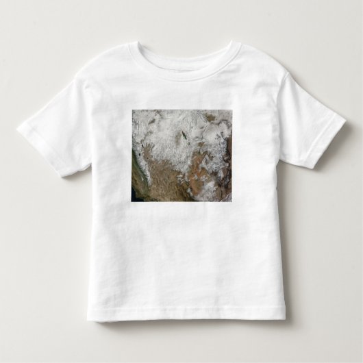 Satellietuitzicht van de westerne Verenigde Staten Kinder Shirts (Voorkant)