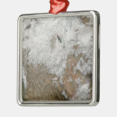 Satellietuitzicht van de westerne Verenigde Staten Metalen Ornament (Links)