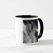 Satellietuitzicht van een aspluim 2 mok (Voorkant rechts)