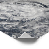 Satellietuitzicht van een aspluim 2 poster (Hoek)