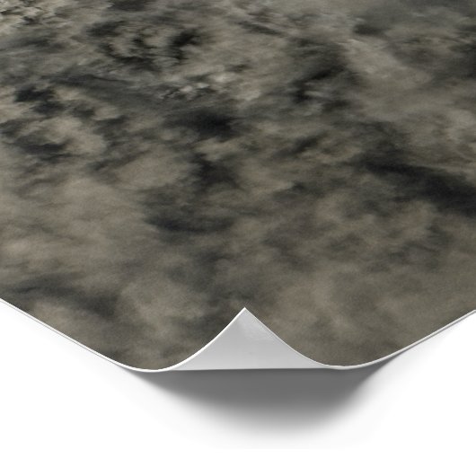 Satellietuitzicht van een aspluim 2 poster (Hoek)