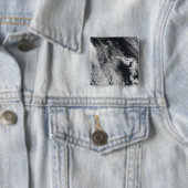 Satellietuitzicht van een aspluim 2 vierkante button 5,1 cm (In situ)