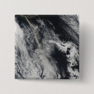 Satellietuitzicht van een aspluim 2 vierkante button 5,1 cm