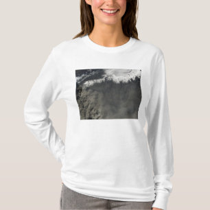 Satellietuitzicht van een aspluim 4 t-shirt