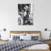 Satellietuitzicht van een aspluim canvas afdruk (Insitu (Slaapkamer))