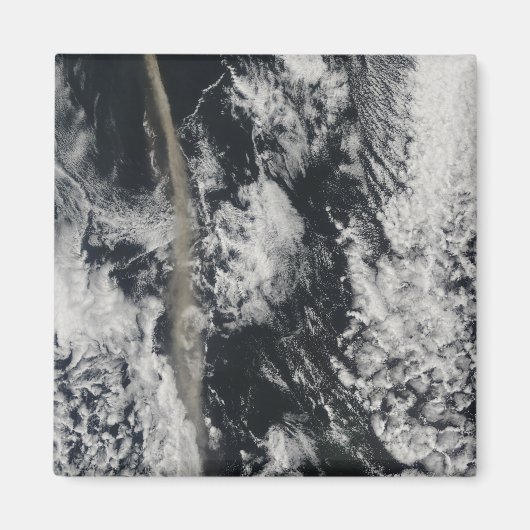 Satellietuitzicht van een aspluim magneet (Voorkant)