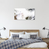 Satellietuitzicht van een massaal winterstorm bove canvas afdruk (Insitu (Slaapkamer))